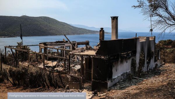 Firefighting Operations In Greece Hindered By Gale Force Winds 1
