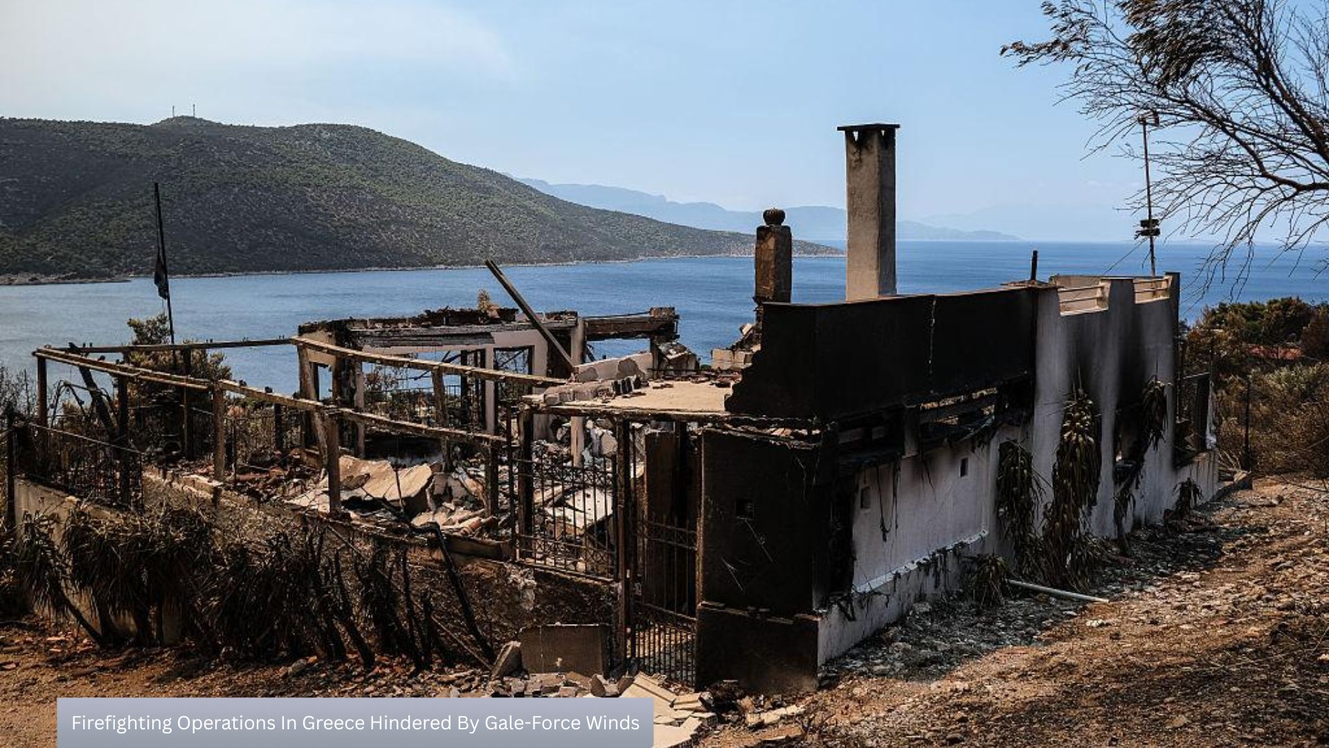 Firefighting Operations In Greece Hindered By Gale Force Winds 1